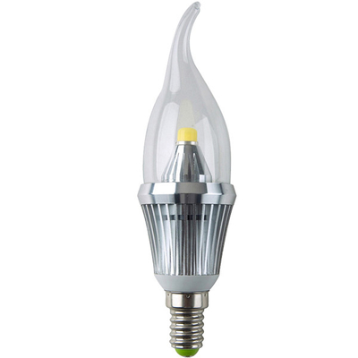 6063 アルミニウム E14 ベース 85 - 265V AC 4 w LED キャンドル電球 50 ※ H110 mm