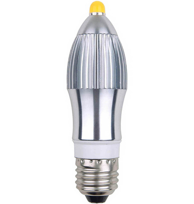 高電力 7 w E14/E27、85 ～ 265 V AC COB LED キャンドル電球 3 年間保証