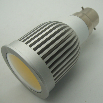 プロフェッショナル 5 w B22 45/60 度 2700 - 7000 k COB LED の光で暖かい白色